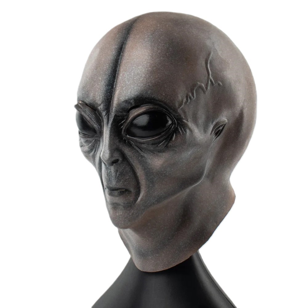 Máscara Látex Festa Halloween ET Alien Realista Extraterrestre