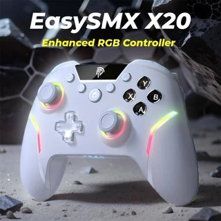 Controlador Aprimorado De Gamepad Sem Fio EasySMX X20 Compatível Com PC/NS/TV/Telefone/Laptop , Hall Micro Triggers Joystick Efeito RGB