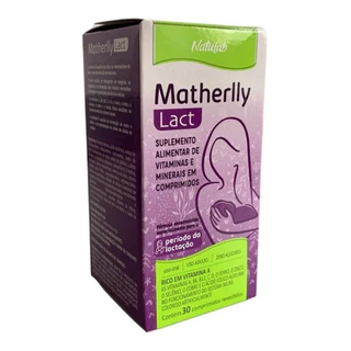 Matherlly Lact Suplemento de Vitaminas e Minerais para Lactantes com 30 comprimidos 1 Unidade em Oferta na Shopee