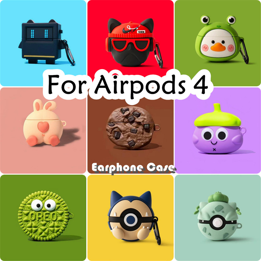 Capa Para Airpods 4 , Criativa De Desenho Animado De Silicone Macio Fone De Ouvido NO . 1