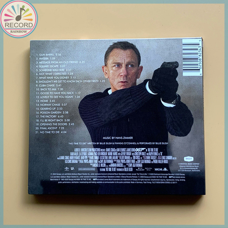 007 No Time To Die HANS ZIMMER ORIGINAL MOTION PICTURE SOUNDTRACK CD Album  [Lacrado] Brand New Classical Music Album