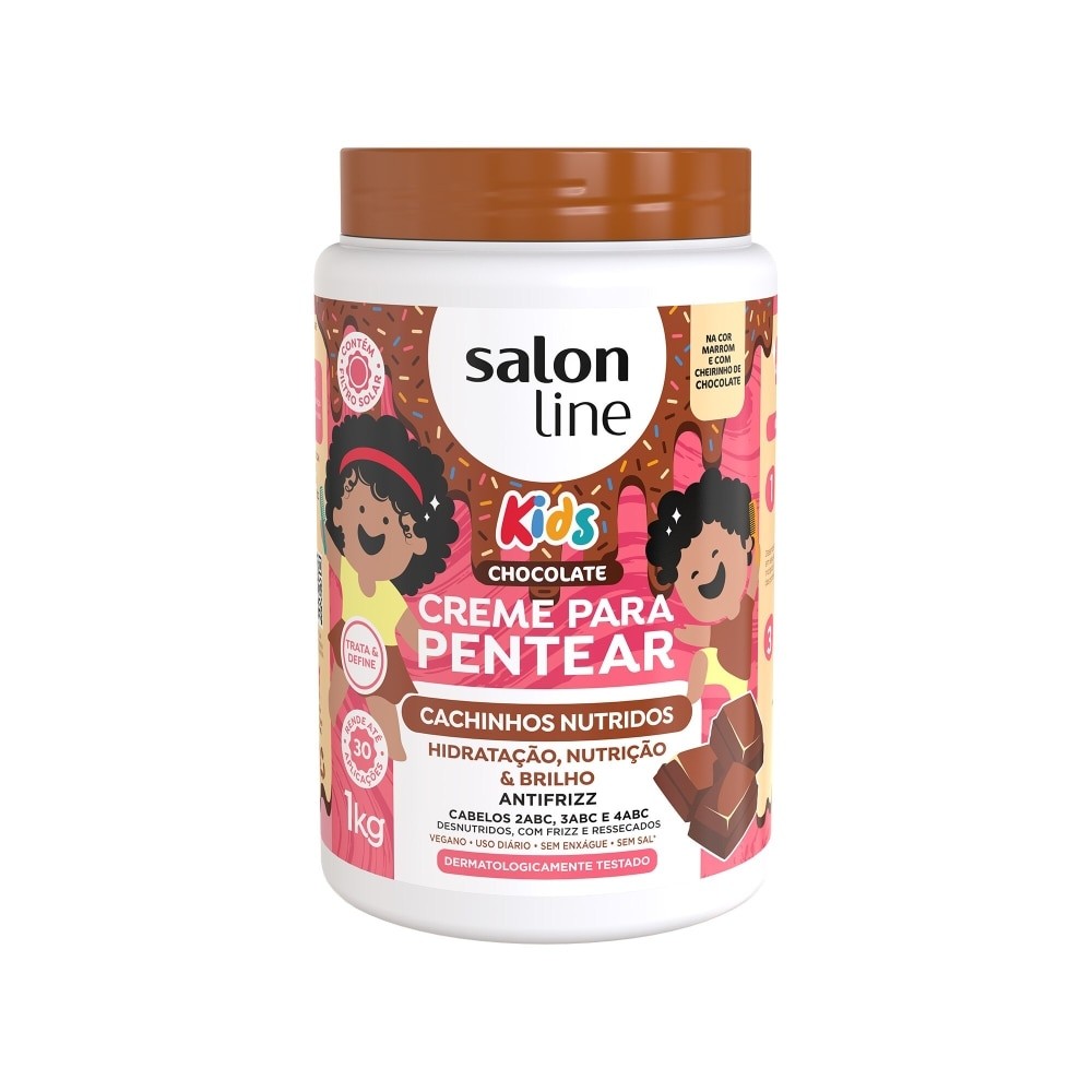 Creme para Pentear Chocolate Kids Cachinhos Nutridos 1kg