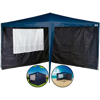 Conjunto Parede Para Gazebo Em Poliéster Oxford Para Acampamento Praia 3m x 3m Mor