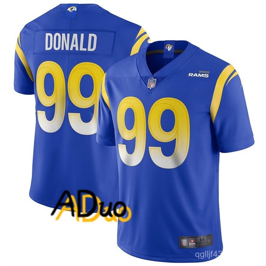 Bordado Camisa Los Angeles Rams Aaron Donald #99 Royal De Futebol ...