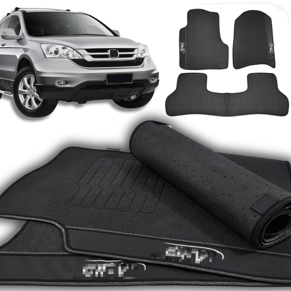 Couvre-Bagages Rétractable Honda CR-V 2007-2011 – Cache Coffre Toile Noire/Beige – Protection Confidentialité & UV