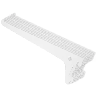 Kit Suporte de Prateleira Para Trilho Cremalheira de Parede Branco Fertak