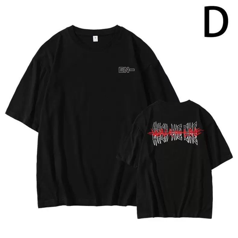 ENHYPEN WALK THE LINE World Tour Camiseta De Algodão Plus Size