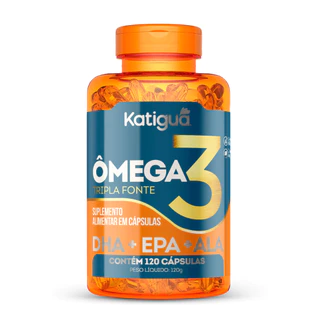 120 ou 60 cápsulas ÔMEGA 3 Tripla Fonte 1000mg Katiguá em Oferta na Shopee