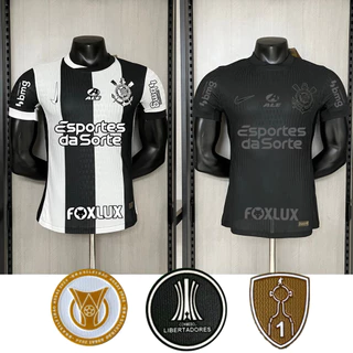 Player Edition 2024/2025 KL Away Camisa de futebol preta para todos os patrocinadores