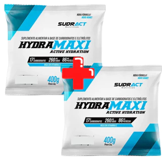 Isotônico Hydramaxi 2x Refil 400g Sudract Reposito Rende 20 Litros Total