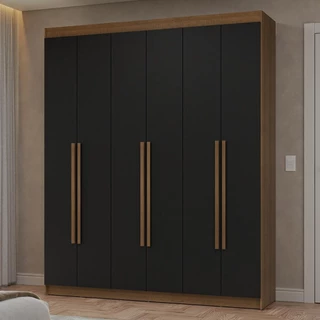 Guarda-Roupa Casal 6 Portas Batentes Netuno Madesa R em Oferta na Shopee