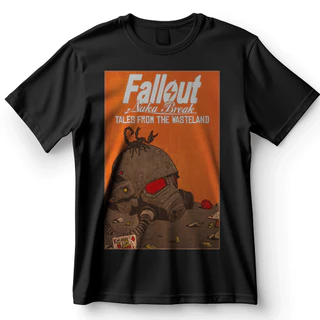 Camiseta Fallout Nuka Break Tales Wasteland Jogo Vintage Blusa Camisa 100% Algodão