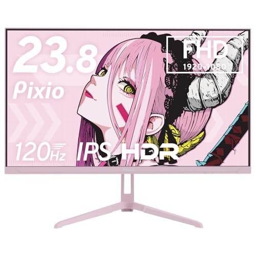 Pixio PX246 Wave Pastel Pink Gaming Monitor 23.8-inch FHD 120Hz IPS ...