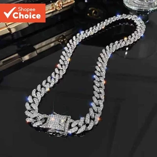 Moda Cubana Hip-Hop Colar Elegante Streetwear Pingente Corrente Para Urbana em Oferta na Shopee
