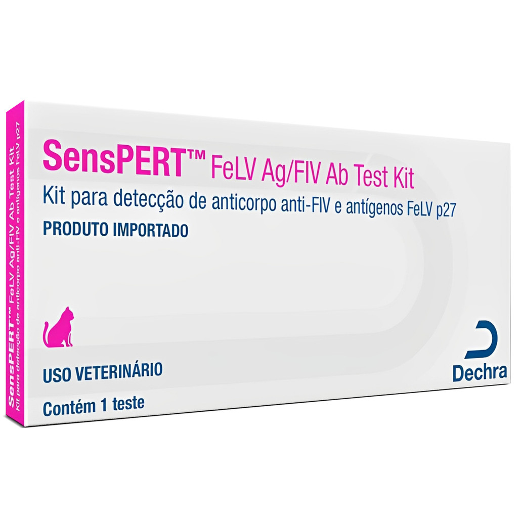 SensPERT - Teste diagnóstico FIV e FeLV - Dechra | Shopee Brasil