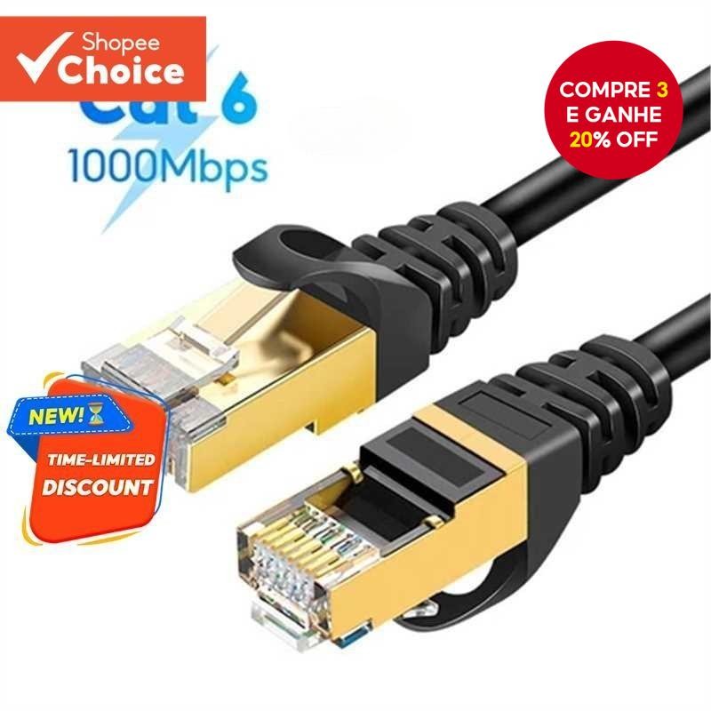 Cabo Redondo Cat6 Liso Cat6 A Internet Rj45 Lan Cabos Para Roteador De ...