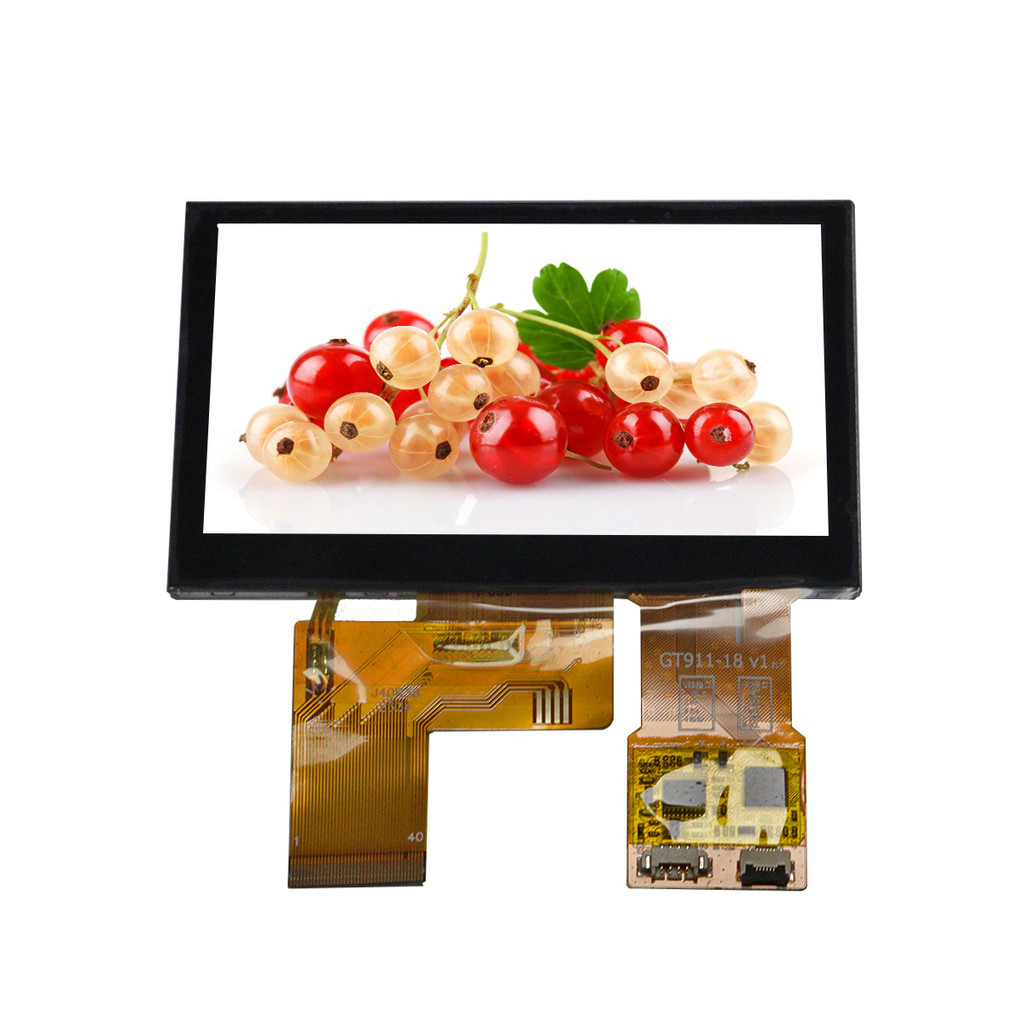 Tela LCD TFT-LCD IPS de 4,3 polegadas 800*480 Interface RGB de 40 pinos ...