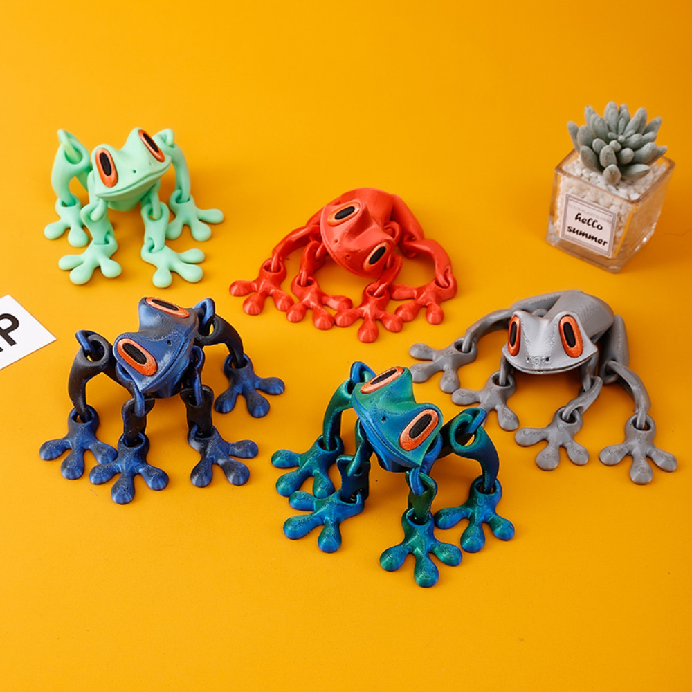 置物   Brinquedo De Geladeira De Sapo Magnético Impresso Em 3D