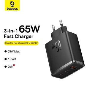 Baseus 65W Carregador rápido Cube Pro GaN Multi portas Type-C Carregador rápido