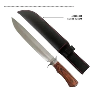 Faca Para Churrasco Artesanal Pesca 10 Polegadas Bainha Luxo