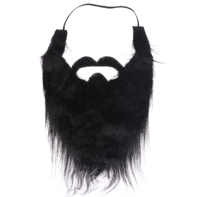 Disfarce Barba Longa com Bigode Fantasia Lenhador Barbudo Cosplay Diversão