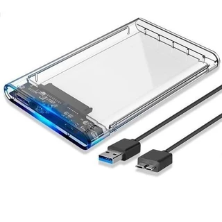 Case Hd Transparente Notebook pc xbox Sata 2.5 Usb 3.0