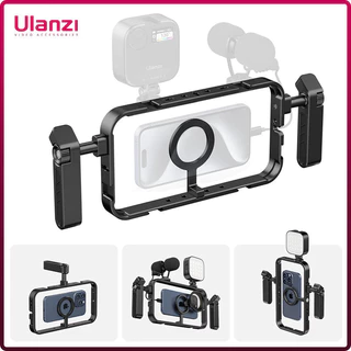 Ulanzi MG-001 Magnetic Phone Cage Video Vlog Rig Handle para iPhone 15 14 13 12 Pro Max MagSafe Android Phone Photography Record