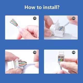 Conector Rj45 Femea Cat6 Branco Keystone Pacote C/100 Pçs