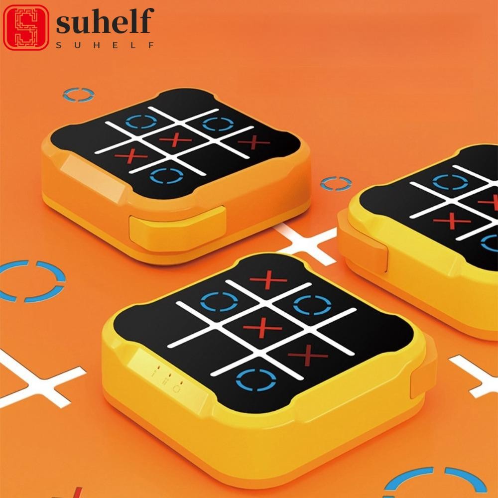 SUHELF Tic-Tac Toe Game , Console De Jogo De Quebra-Cabeça Eletrônico ...