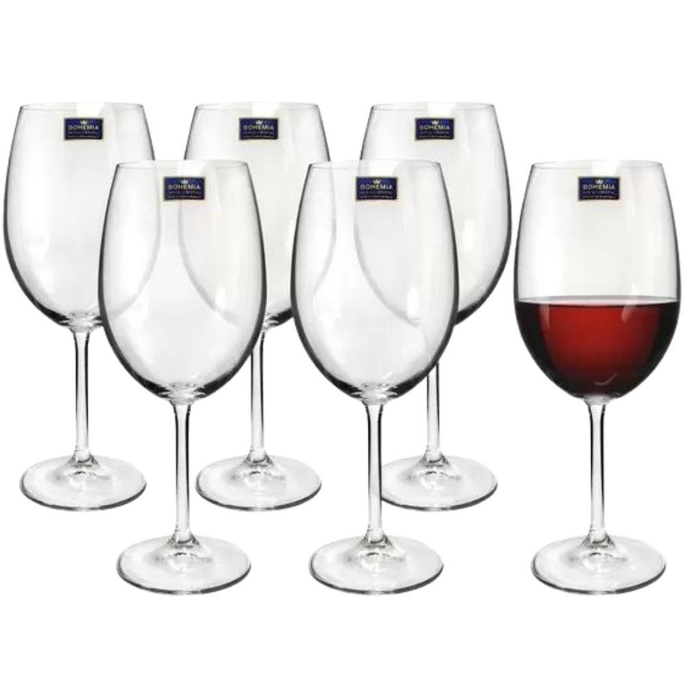 Taça Bohemia Cristal Gastro Vinho Tinto 590ml Cx Com 6