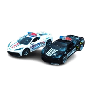 Brinquedo carrinho policial de propulsão - AP TOYS