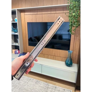 Trilho Gaveta Corrediça Telescópica Com Amortecedor Soft Closing 45cm