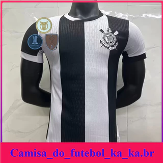 Camisa de futebol 24/25 CS Third Away Preto Branco Versão Jogador Manga Curta Camiseta Masculina de Alta Qualidade
