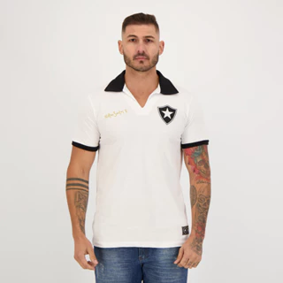Camisa Botafogo Retrô Nilton Santos Branca
