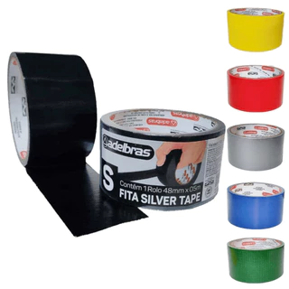 FITA SILVER TAPE MULTIUSO PRETA ADELBRAS 48MM X 5M
