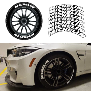 Michelin Adesivos De Pneu Com Letras 3D , Logotipo Da Roda , Adesivo De Carro , Decalques De Ajuste , Acessórios De Estilo , Faça Você Mesmo ,