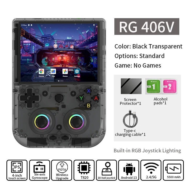 ANBERNIC RG 406V Console De Jogos Portátil De Vídeo 4 