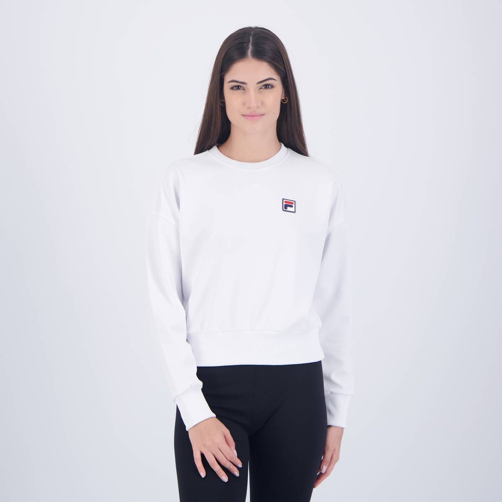 Moletom Fila Line Fbox II Feminino Branco Shopee Brasil