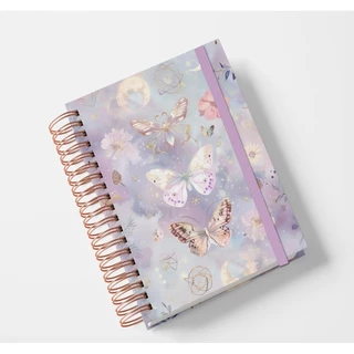 Agenda Borboleta Lilás Mística 2 2025 Estilo Planner 2DPP