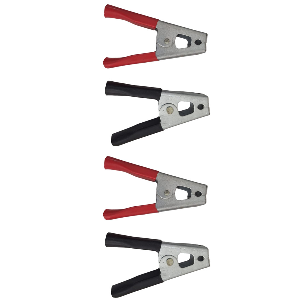 Kit 4 Garra Jacaré 50a P/ Cabo Bateria Chupeta (2 pares)