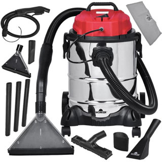 Extratora Limpadora de Sofás e Colchão Aspirador de Pó e Água 1400W Worker