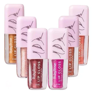 LIP GLOSS BRILHANTE HB8234 RUBY ROSE em Oferta na Shopee