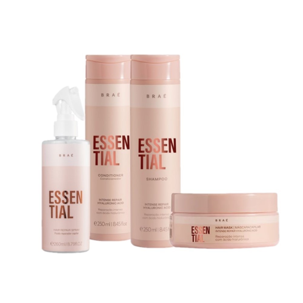 Kit Braé Essential Leave-in (4 produtos) | Shopee Brasil