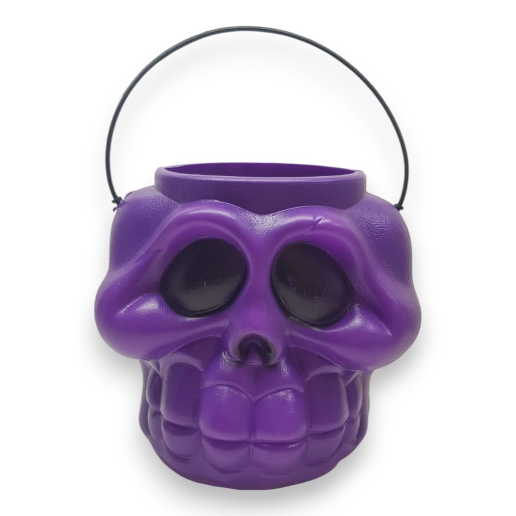 Cabeca De Esqueleto Roxa Silver | Shopee Brasil