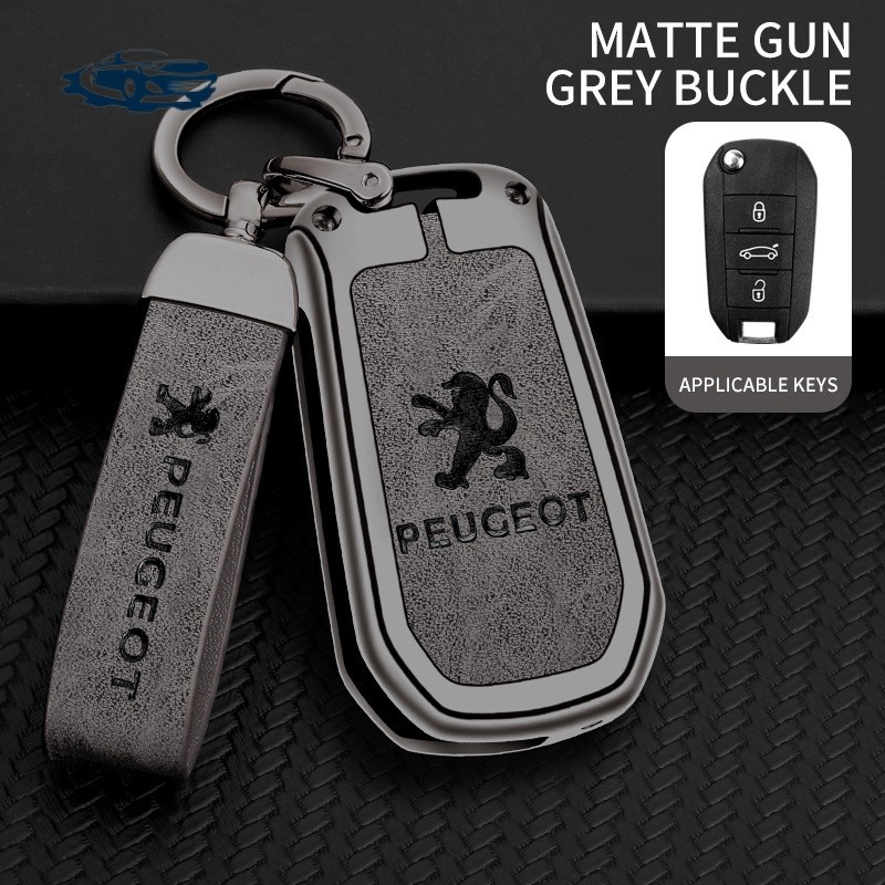 Peugeot 208 308 307 408 408 508 2008 3008 4008 5008 Acessórios do carro 3571 Liga de zinco Car Key Cover