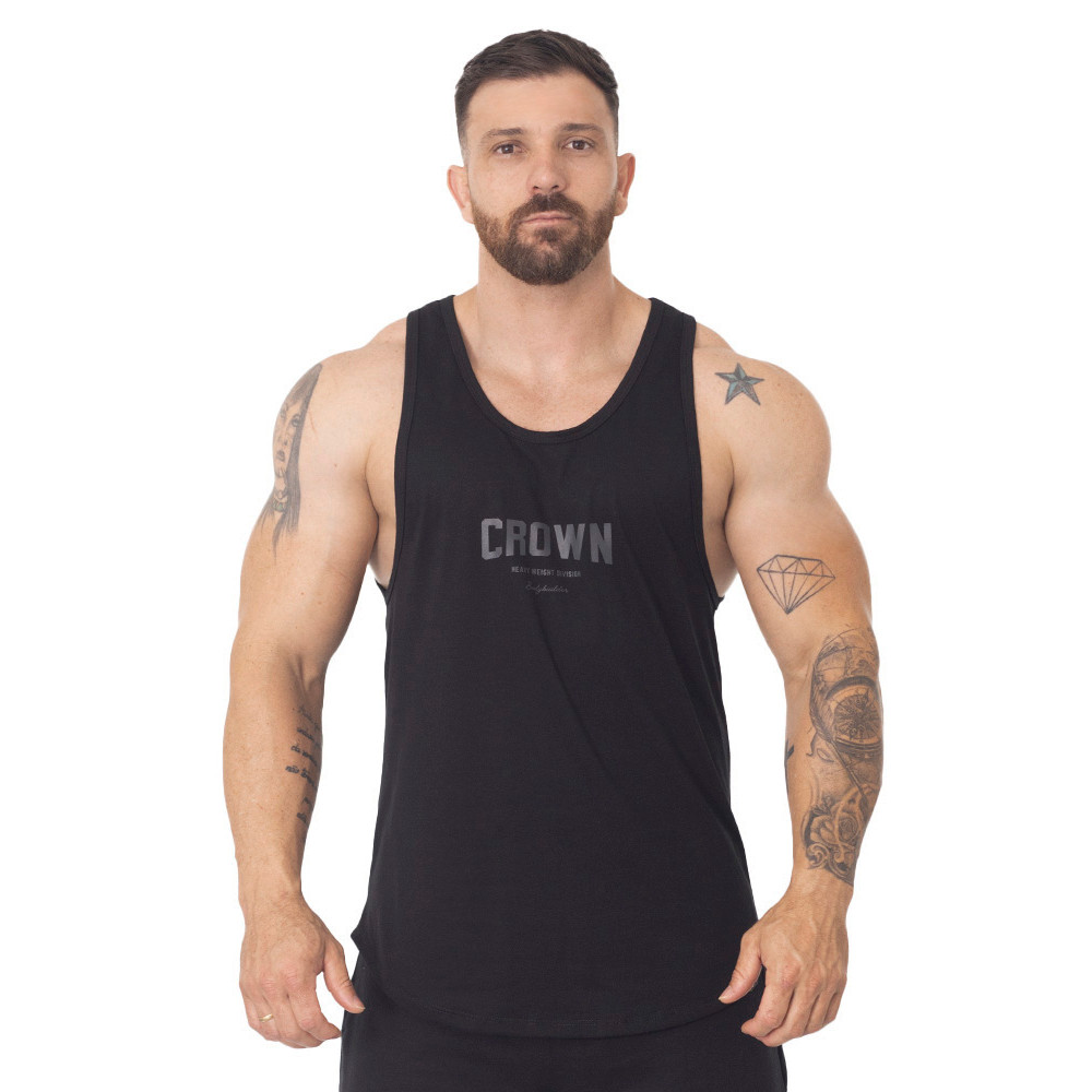Regata 100% Algodão Premium Crown Tradicional Bodybuilder 