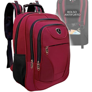 Mochila Grande Reforçada Impermeável Notebook Masculina Feminina Escola Trabalho