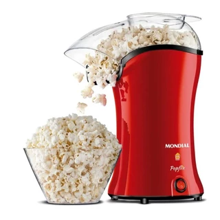 Pipoqueira Elétrica Mondial PopFlix Automática 1200W Vermelho 127V - PP-03 em Oferta na Shopee