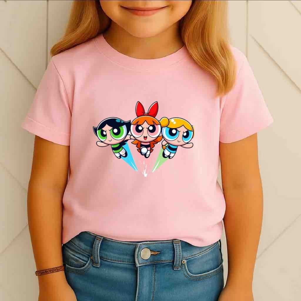 Camisa Infantil Meninas Super Poderosas 100% Algodão Lançamento ...