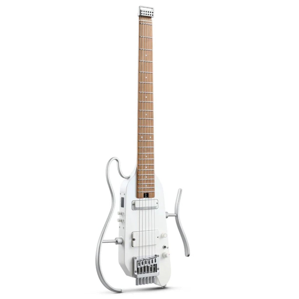 Guitarra Portátil Donner Hush-X Pro com Efeitos Branca | Shopee Brasil